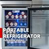 44-Inch 6-Burner 85000 BTU Deluxe Stainless Steel Gas Outdoor Kitchen Bar Barbecue Island Grill + Wine Cooler Compact Refrigerator + Rotisserie + Gran