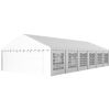 20' x 40' Party Tent, Outdoor Canopy Tent with Removable Sidewalls, 12 Windows for Parties, Wedding, Events, BBQ, White