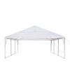 20' x 20' Heavy Duty Outdoor Party Tent, PE Tarpaulin Fabric, 6'6" Overhead, 10' Peak Ceiling, TMG-PT2020A