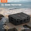Weatherproof Hard Case, Heavy Duty Protective Dry Box Case with Pre-cut Foam, and Retractable Pull Handles for Travel, Hunting, Military, Tactical