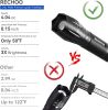 RECHOO Tactical Flashlights â€“ 4 Pack Bright Zoomable LED Flashlights, High Lumen 5-Mode Waterproof Pocket Torch for Emergency