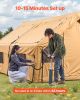 VEVOR Inflatable Tents for Camping, 5-8 Person Easy Setup Blow up Tent with Hand Pump, Luxury Glamping Tent with 2 Skylights, Canopy