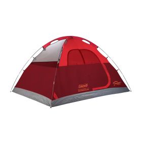 Coleman 4 Person Skydome&trade; Camping Tent (Option: Red Red)