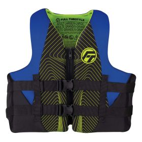 Full Throttle Adult Rapid (Option: Dry Life Jacket  L/XL  Blue/Black)