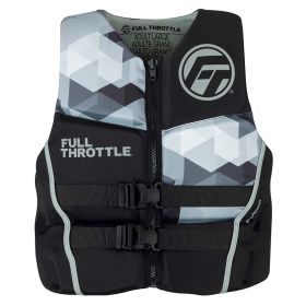 Full Throttle Men's Rapid (Option: Dry FlexBack Life Jacket  XL  Black/Grey)