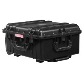 Weatherproof Hard Case, Heavy Duty Protective Dry Box Case with Pre-Cut Foam, Wheels & Retractable Pull Handles for Travel, Hunt, Military, Tactical (Box Capacity: 2.5-3cu.ft)