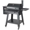 53 inch Portable Charcoal Grill, Propane Gas Grills with Cover and Cart, Heavy Duty Iron BBQ Grill, Mini Tabletop Smoker for Outdoor Cooking