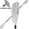 Kayak Paddle with Fiberglass Shaft and PP Blade, Floating Kayaking Oars, Adjustable 230-240 cm/ 90.5-94.5 Inches