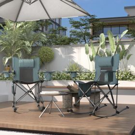 2pcs Folding Lounge Chairs / beach chair , Camping Chairs (Color: as picture)