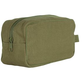 CANVAS TOILETRY BAG (Option: OLIVE DRAB)